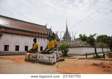 Wat Phra Borommathat Chaiya Temple In Chaiya District In Surat Thani, Thailand
