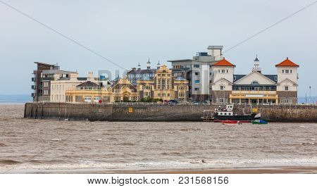 Knightstone Island At  Weston-super-mare Harbour, Somerset, England
