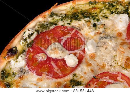 Italian Food Pizza With Tomato Sausage And Cheese Dorblu