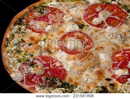 Italian Food Pizza With Tomato Sausage And Cheese Dorblu