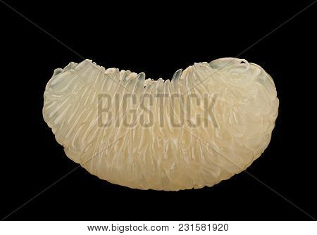 Pomelit Hybrid Pomelo And Greapefruit Isolated On Black Background