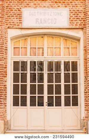 Venaria Reale Italy- October 4.entrance The Mess Hall Of The Military On 4 October 2016, In Venaria 