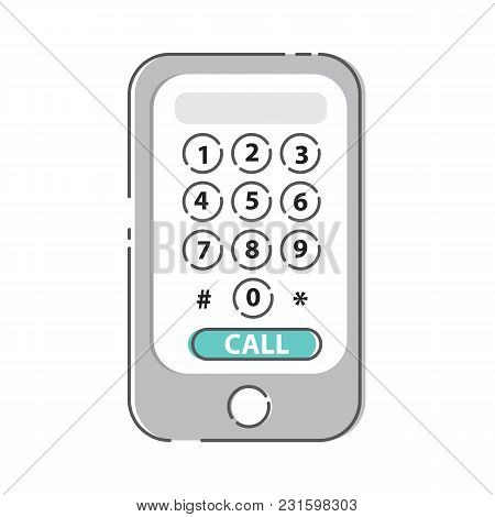 Phone Call,  Calling Screens, Dial Number Concept.