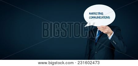 Marketing Specialist With Marketing Communications Text On Speech Bubble.