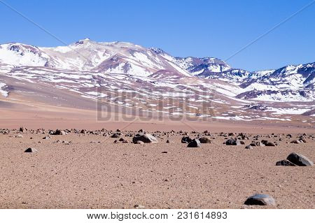 Bolivian Landscape, Salvador Dali Desert View. Beautiful Bolivia