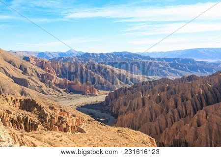 Bolivian Canyon Near Tupiza,bolivia.quebrada De Palala.rock Formations