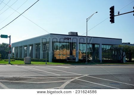Joliet, Illinois / United States - July 27, 2017: The Larkin Professional Center Has Office Space Fo