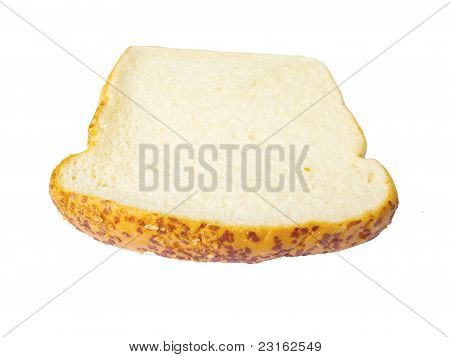 Brød skive isoleret