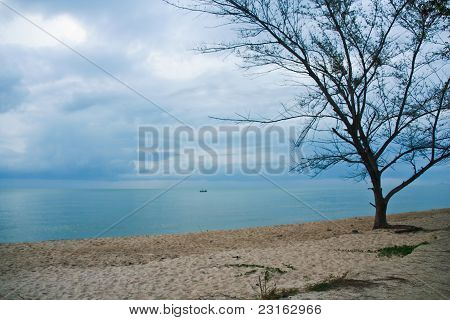 Cha Am Beach i Petch Buri Thailand