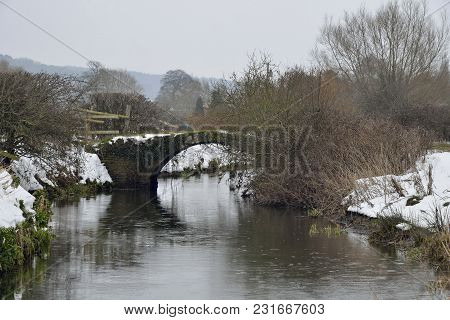 Bridge Over River Yeo In Snow, Congresbury, Somerset
March 2018