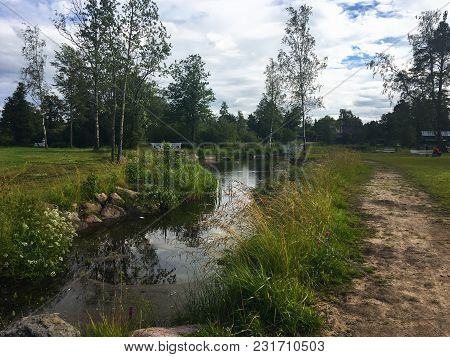 Rivers And Lakes Of Karelia, Small Waterfalls And Picturesque Forests, Summer In Karelia