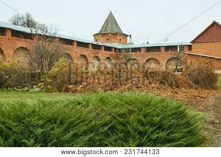Protective Brick Wall Of The Kremlin