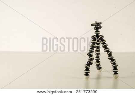 Mini Table Flexible Tripod On White Background