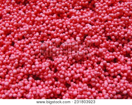 Beautiful Colorful Of Plastic Foam Close Up Soft Focus Background