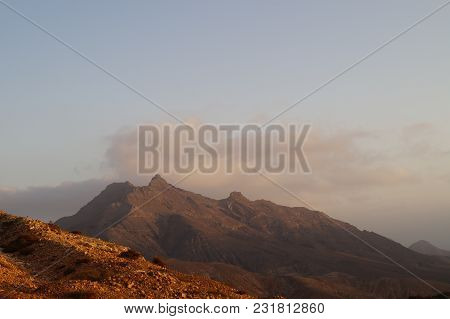 Viewpoint Montana Cardon - Colourful Landscape On The Canary Island Fuerteventura In Spain