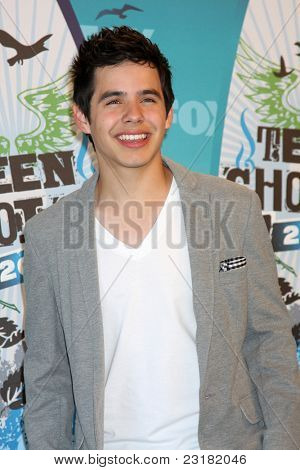 LOS ANGELES - 8 sierpnia: David Archuleta w sali prasowej w 2010 Teen Choice Awards w Gibson