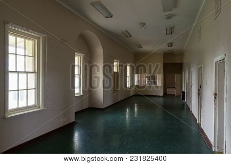 Ararat, Australia - October 21, 2017: Ward In The Former Aradale Lunatic Asylum, A Psychiatic Hospit