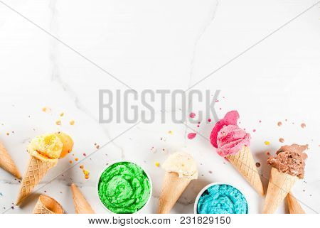 Colorful Melting Ice Cream