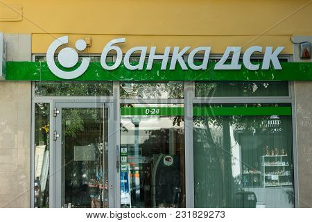 Burgas, Bulgaria - August 20, 2017: Office Of Dsk Bank (state Savings Bank). Dsk Bank - Is A Major B