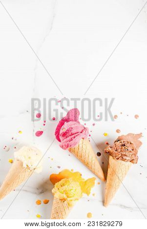 Colorful Melting Ice Cream