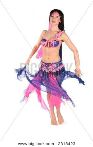 Różowy niebieski Bellydance