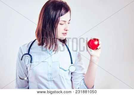 Emale Doctor On Duty Welcoming Patient At The Hospital, Friendly Professional, Healthcare