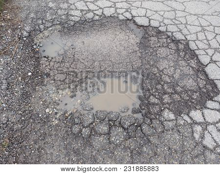 Pothole In Road