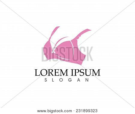 Set Of Different Push Up Bras Isolated Over