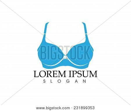 Set Of Different Push Up Bras Isolated Over