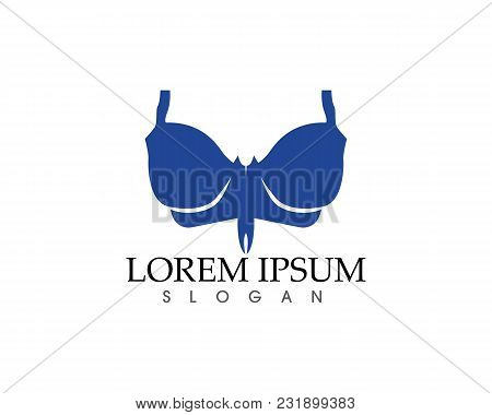 Set Of Different Push Up Bras Isolated Over