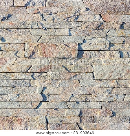 Fragment Of A Wall Made Of Stone. Stone Wall. Fragment Of A Wall Made Of Stone. Stone Wall.