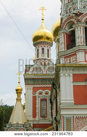 Shipka, Bulgaria - 19 Juny 2016 : The Memorial Temple Of The Birth Of Christ Of Bulgarian Orthodox C