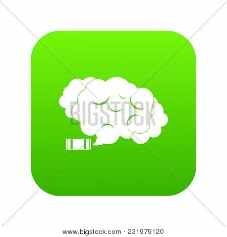 Tear Gas Icon Digital Green For Any Design Isolated On White Vector Illustration