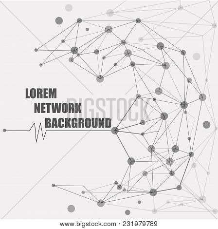 Design Technology Network Background. Connection Concept. Vector