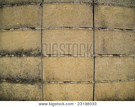 Jede Betonblock-Wand