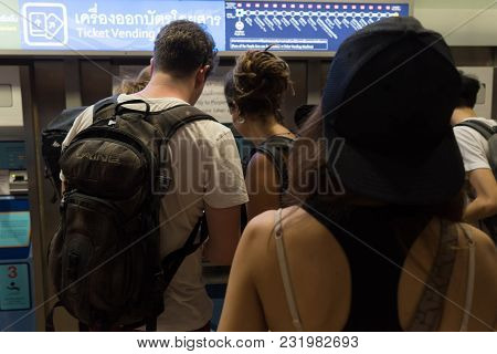 Bangkok, Thailand - January 26, 2018 : Ticket Office At The Mrt Hua Lamphong Railway Station.
Uniden