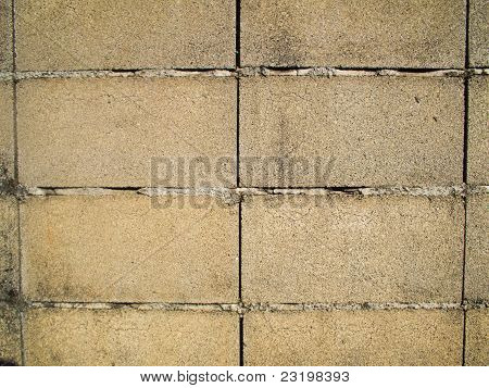 Betonstein Mauer zwei Zeilen