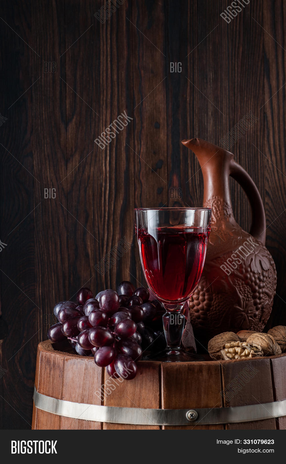 Old Red Wine Jug Glass Image & Photo (Free Trial) Bigstock