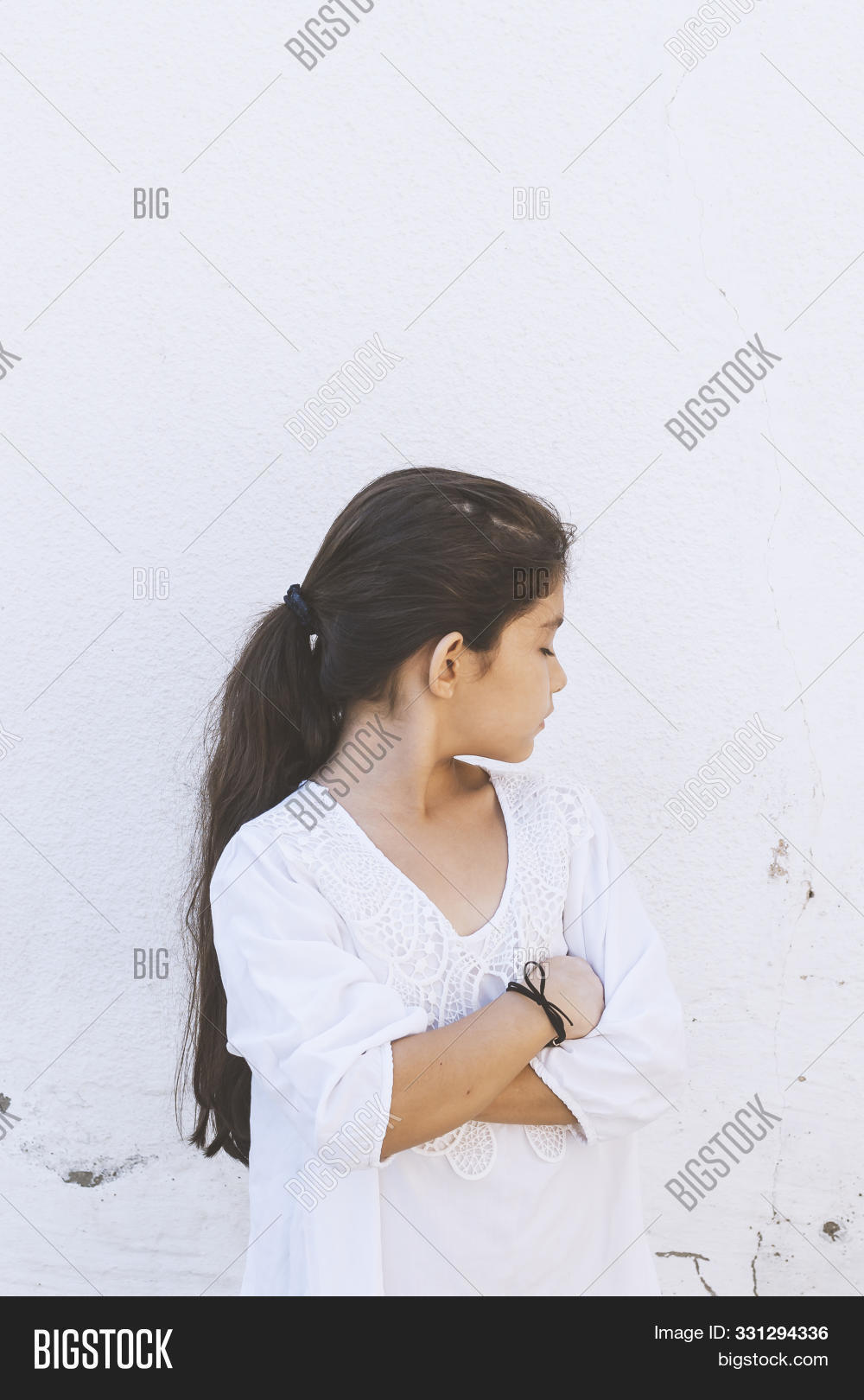 Little Girl Bad Mood Image Photo Free Trial Bigstock