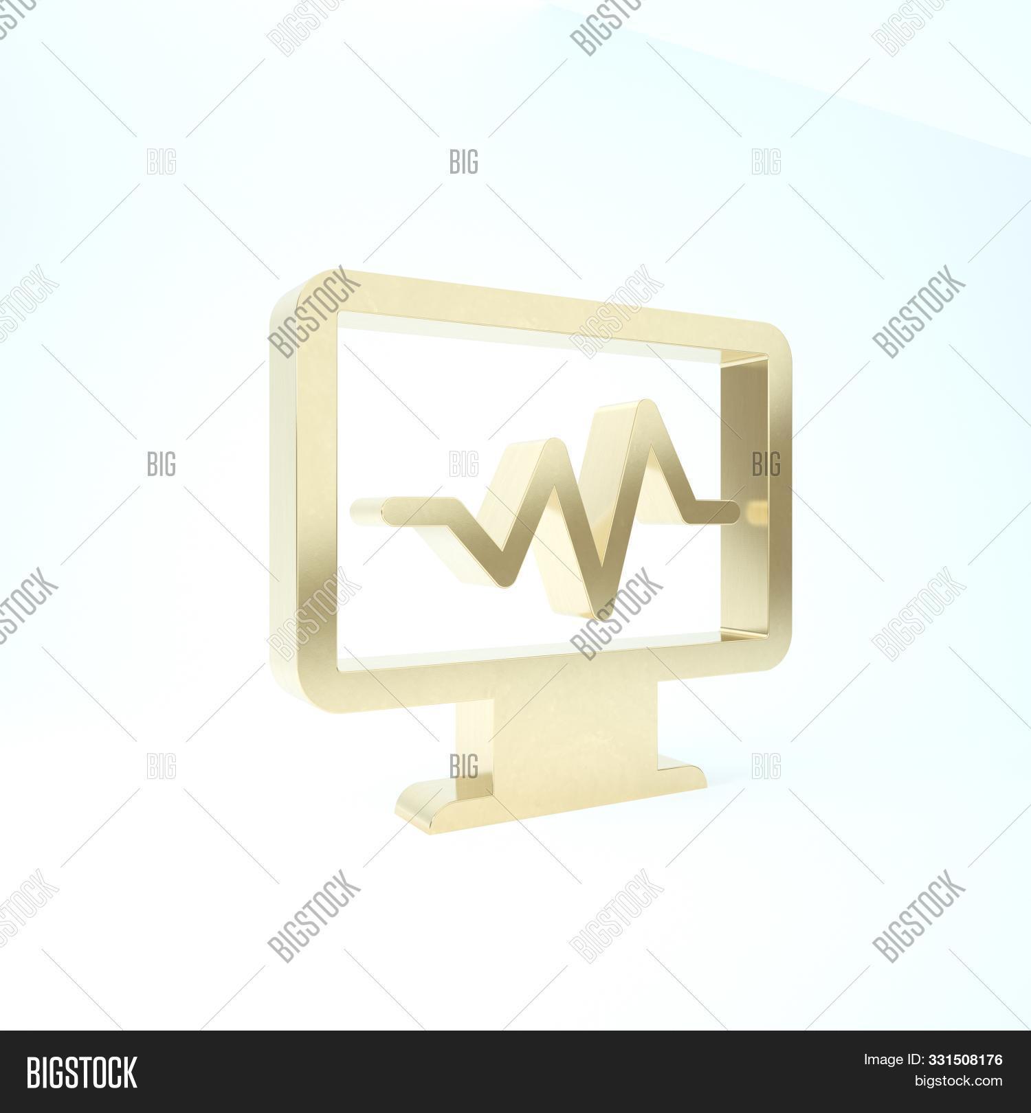 Gold Computer Monitor Image & Photo (Free Trial) | Bigstock