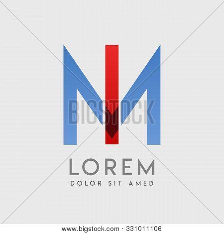 Im Logo Letters With Blue And Red Gradation