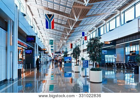 Washington, Usa,interior, Inside Dulles International Airport.