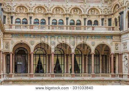 London. 22 September 2019. A View Of The Interior Of Durbar Court At The Foreign And Commenwealth Bu