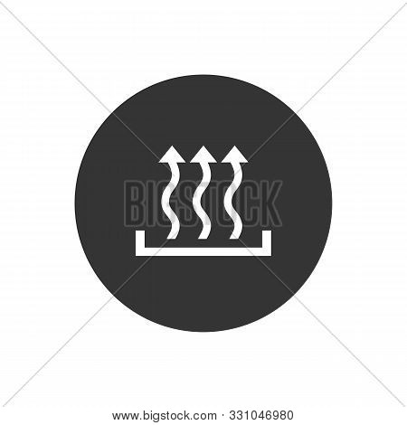 Heat Icon Three Arrow Up Concept. Vector