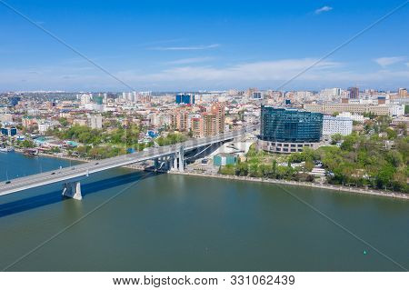Aerial View Of Rostov-on-don And River Don. Russia