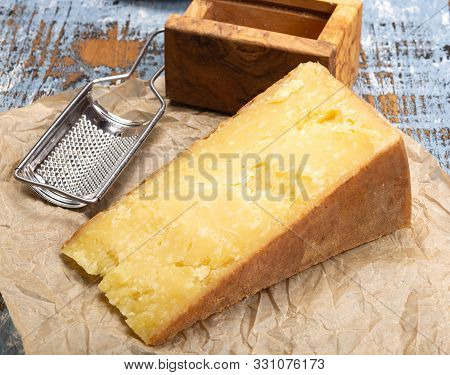 Cheese Collection, Aged Maniva Cheese From Alpine Valleys Near Mount Maniva, North Italy