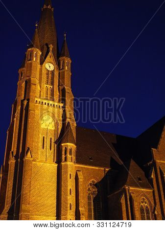 old churches and the nature in the german muensterland