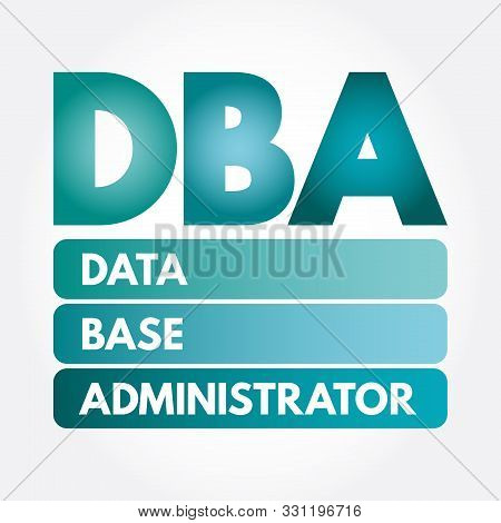 Dba - Database Administrator, Acronym Business Concept