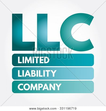 Llc - Limited Liability Company Acronym, Business Concept