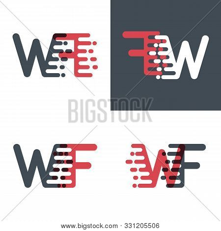 Wf Letters Logo With Accent Speed Pink And Dark Gray